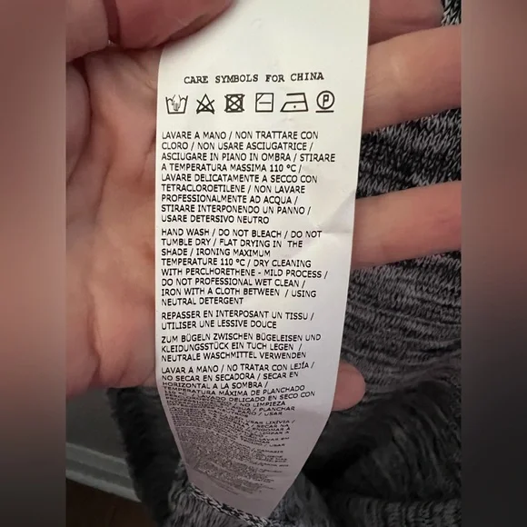 New MaxMara Leisure Biglia Marbled Navy Blue Knit Midi Dress Size Medium - Picture 8 of 10